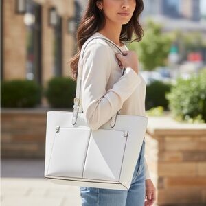 Michael Kors White Tote Bag NWT
